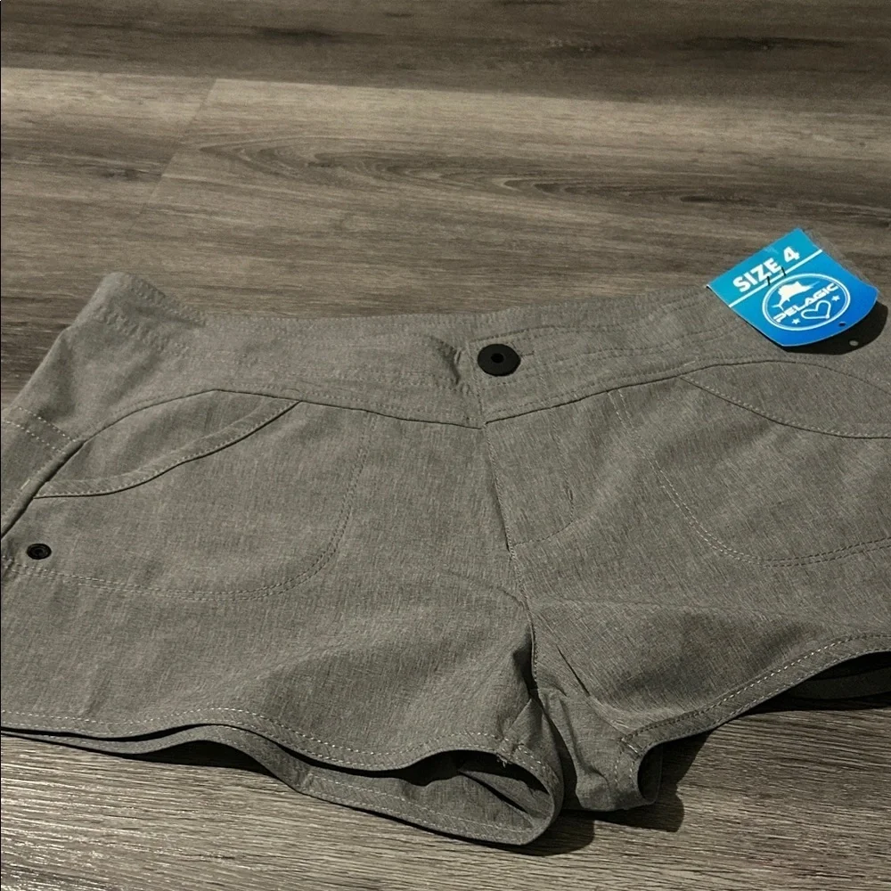 Pelagic High Waist Gray Women's Shorts